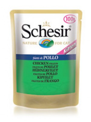 SCHESIR KITTEN FILETE DE FRANGO (SAQUETAS) 100GR